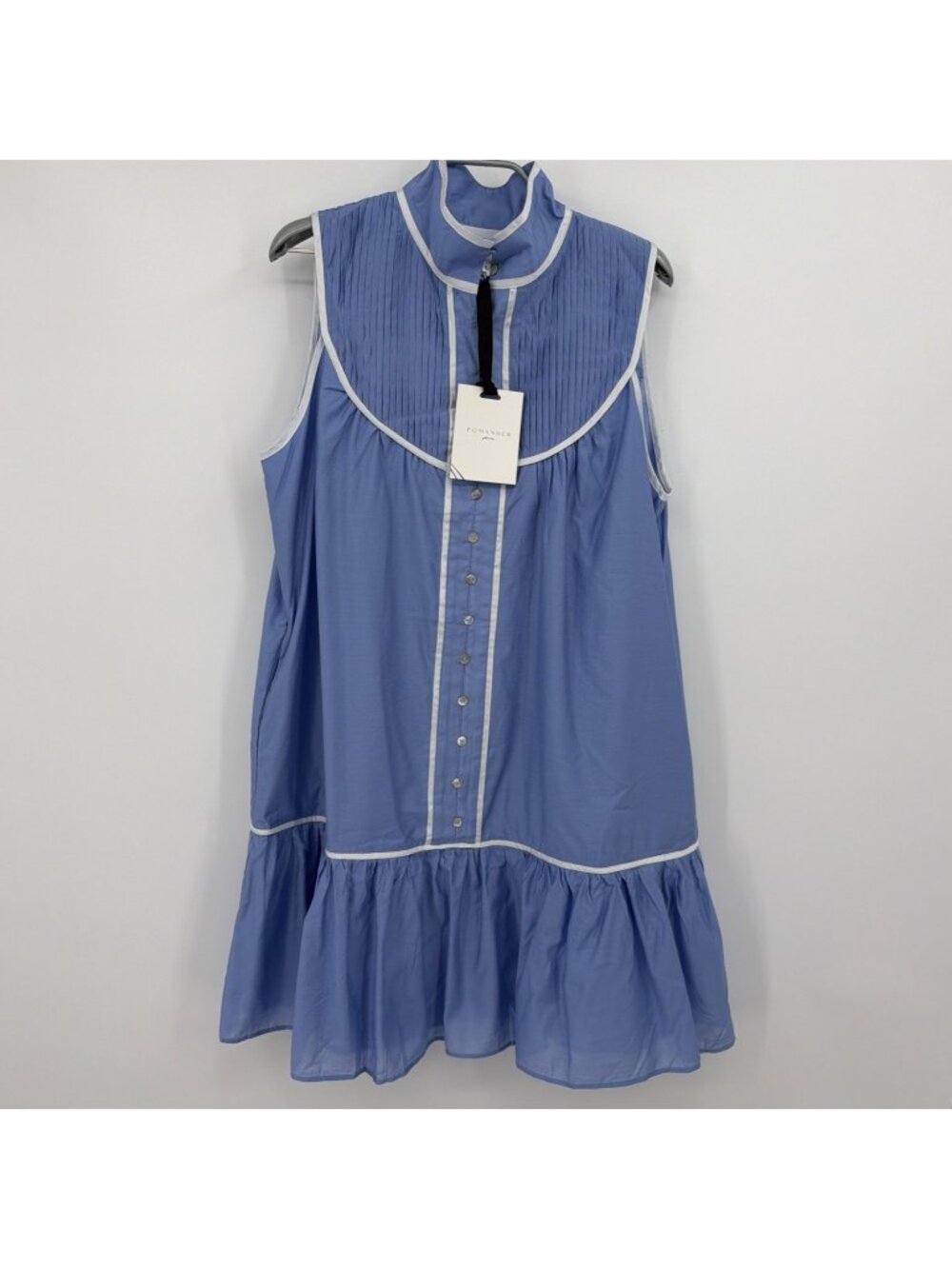 Pomander Place by Tuckernuck Blue Sleeveless Beatrix Dress size L Large NWT